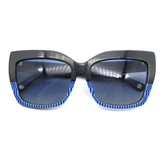 Front view of the bold Congo Square optical frames for adults, highlighting their striking square design.