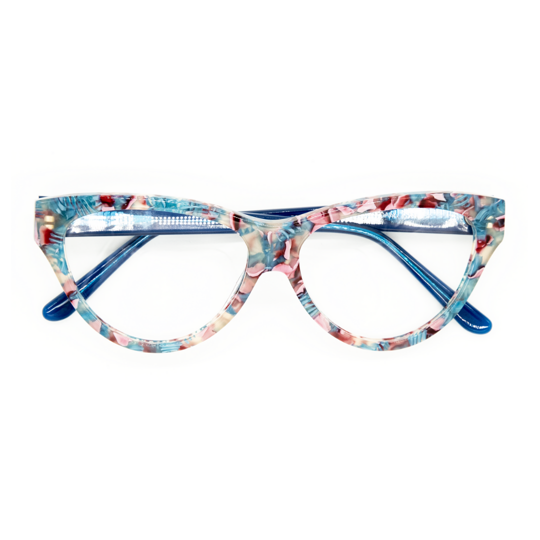 Front view of the simple and elegant Ida optical frames for adults, emphasizing their clean and versatile design.