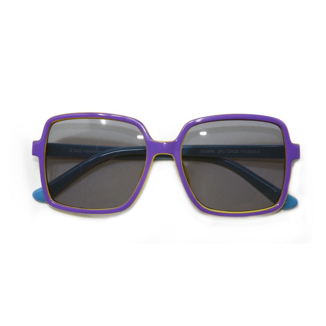 Front view of the playful Rugrats Chuckie sunglasses for children, blending fun and sun safety.