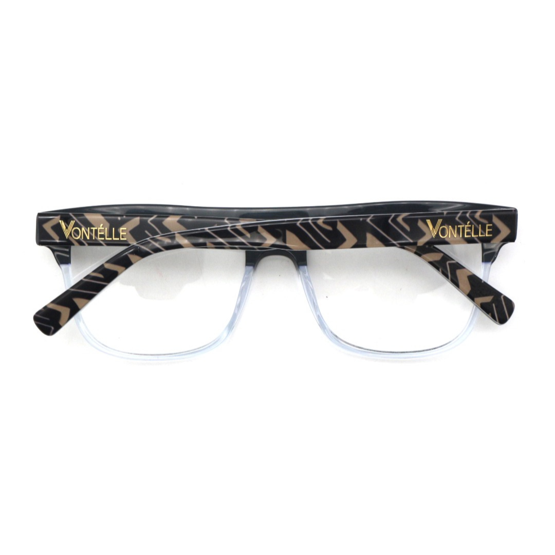 Back view of the unique Sahara Addax optical frames for adults, showcasing their natural-inspired design.
