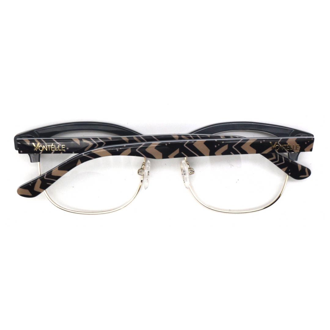 Back view of the stylish Sahara Clubmaster optical frames for adults, showcasing their timeless and elegant design.