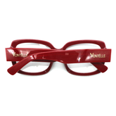 Front view of the elegant Sienna Spiral optical frames for adults, highlighting their unique and artistic temple design.