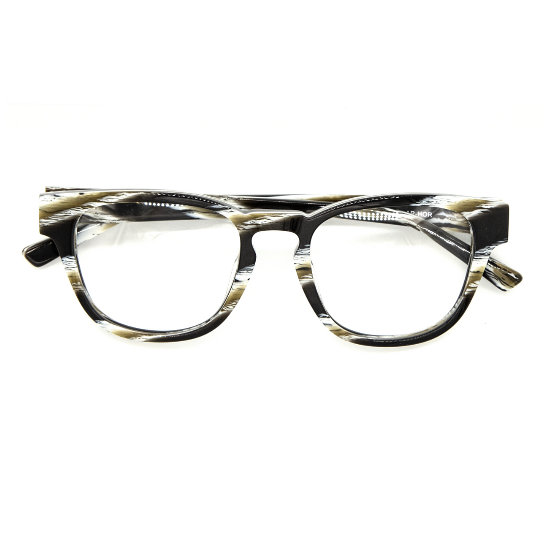 Front view of the distinguished Thurgood optical frames for adults, highlighting their timeless and smart design.