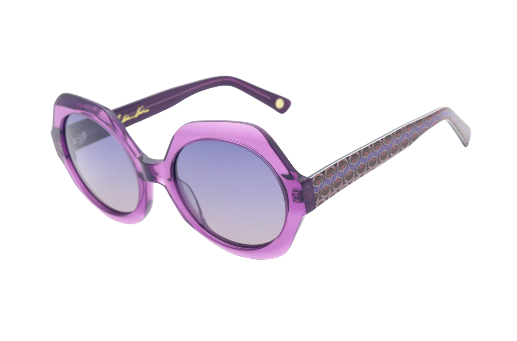 Purple Angles Hexagon
