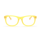 Cheerful yellow optical glasses for kids, featuring Baby Shark. Ideal for everyday wear and vision support.