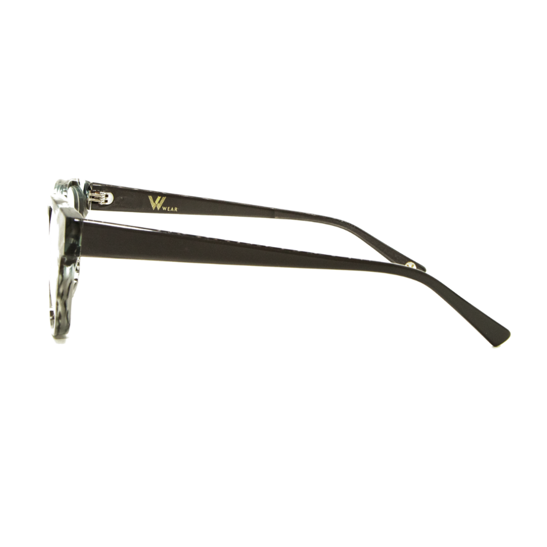 Side view of the strong Booker optical frames for adults, highlighting their bold and authoritative design.