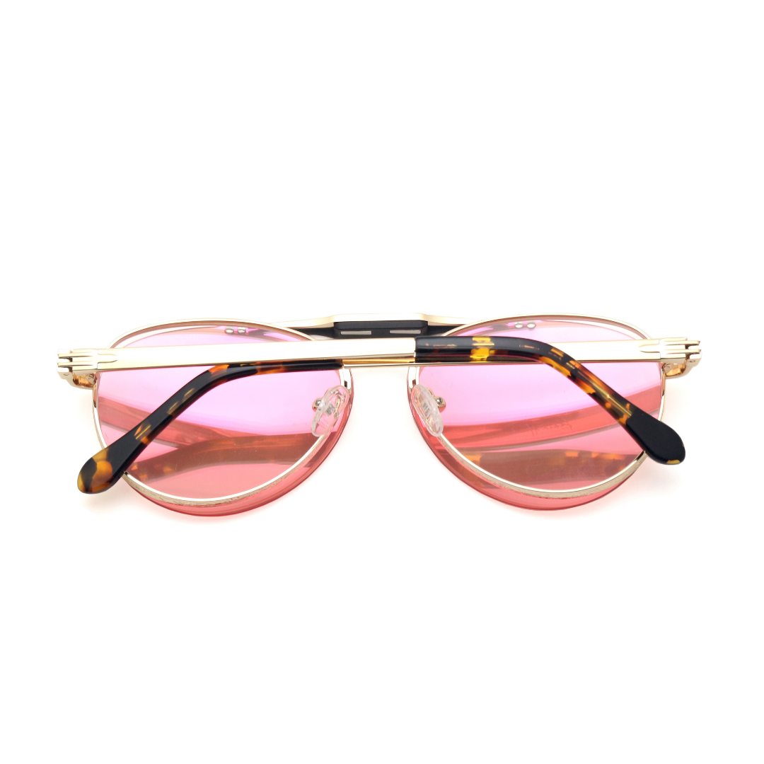 Back view of the gentle Dwayne Blush optical frames for adults, perfect for a subtle yet stylish appearance.