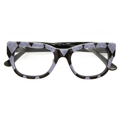 Front view of the refined Medgar optical frames for adults, emphasizing their understated charm.