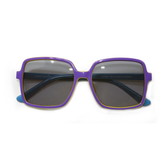 Front view of the playful Rugrats Chuckie sunglasses for children, blending fun and sun safety.