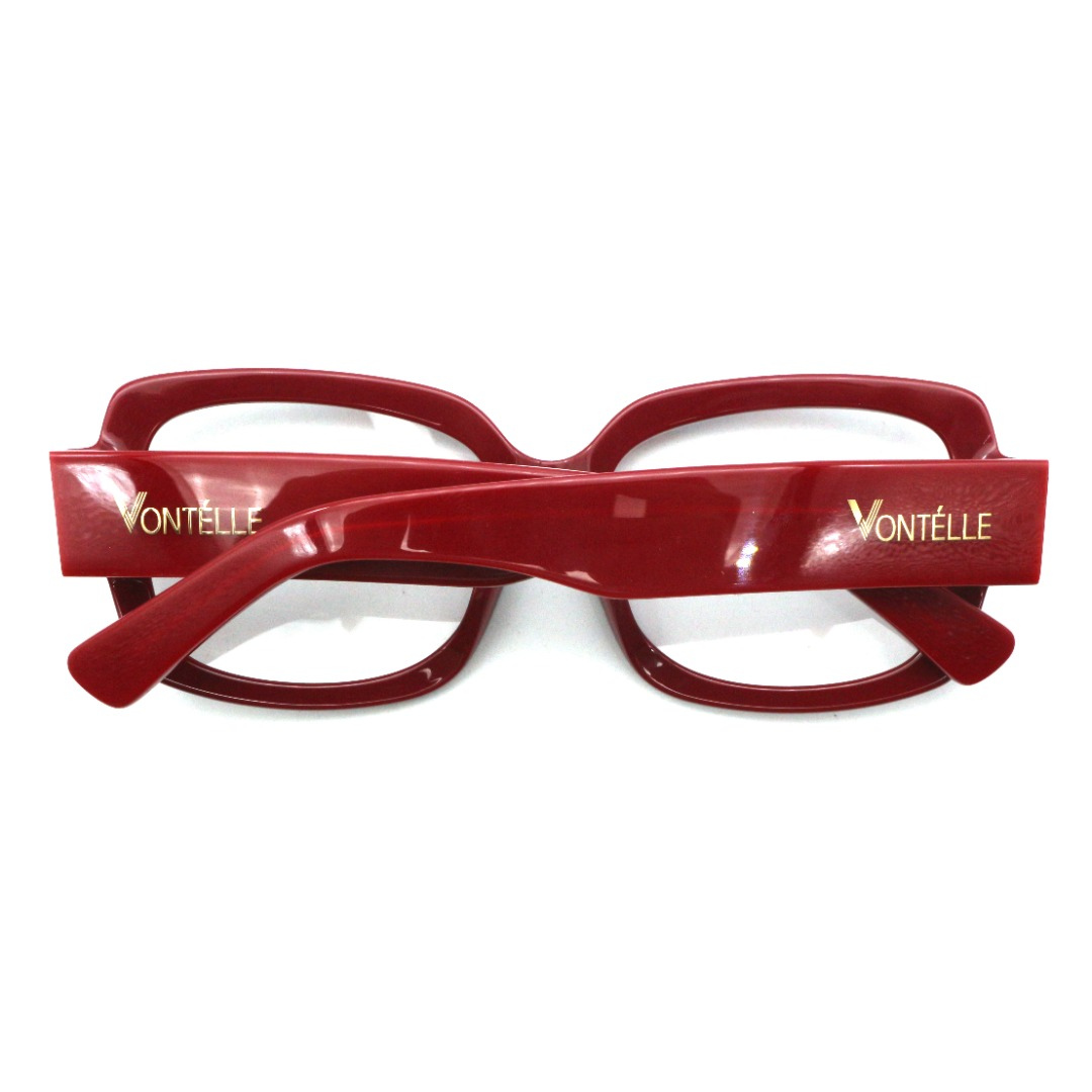 Front view of the elegant Sienna Spiral optical frames for adults, highlighting their unique and artistic temple design.