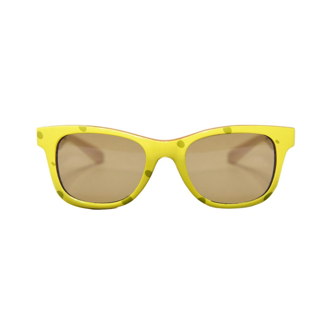 Full-frame Spongebob Squarepants square sunglasses for kids. A fun, bold choice for young fans.