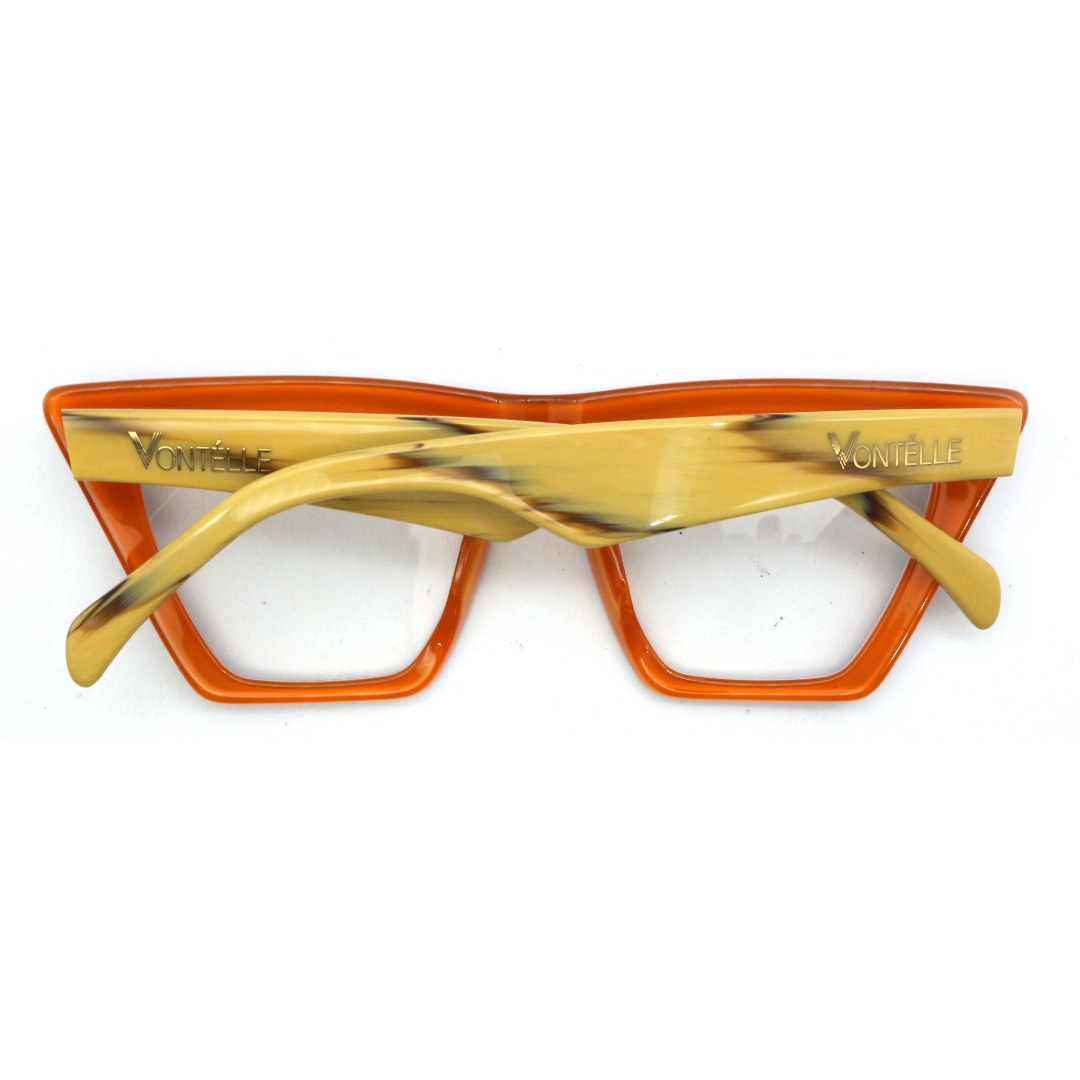 Back view of the striking Star Giza pyramid optical frames for adults, showcasing their innovative geometric design.
