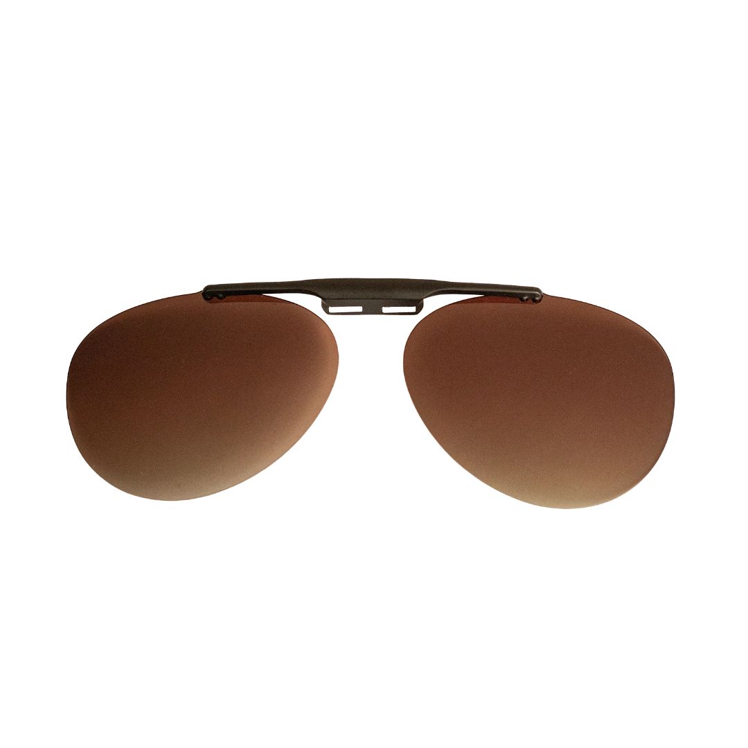 DEEMED: Sunglass Clip On - Chestnut (Brown)